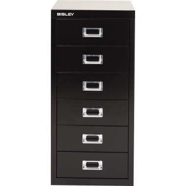 Bisley Schubladenschrank L296633 6Schubfächer schwarz