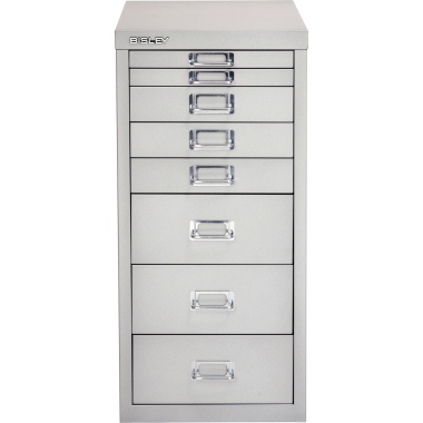 Bisley Schubladenschrank L298355 8Schubfächer silber