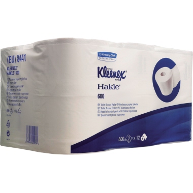 Kleenex Toilettenpapier 8441 2-lagig 600Bl weiß 6 Stück