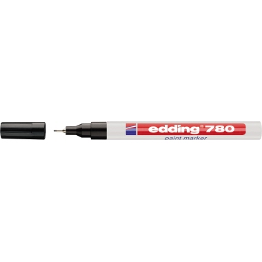 edding Lackmarker 780 4-780001 0,8mm Rundspitze permanent schwarz