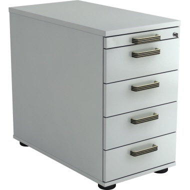 Hammerbacher Standcontainer Solid VSC50/5/5/SG grau/grau