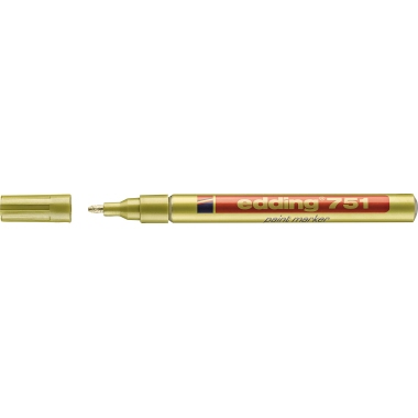 edding Lackmarker 751 4-751053 1-2mm Rundspitze permanent gold
