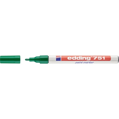 edding Lackmarker 751 4-751004 1-2mm Rundspitze permanent grün