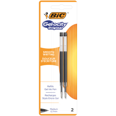 BIC Gelmine 862228 0,3mm schwarz 2 Stück