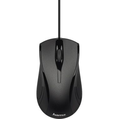 Hama Maus MC-200 00182602 USB optisch 3Tasten kabelgebunden schwarz