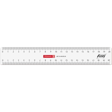BRUNNEN Lineal Flexi 104987020 20cm glasklar