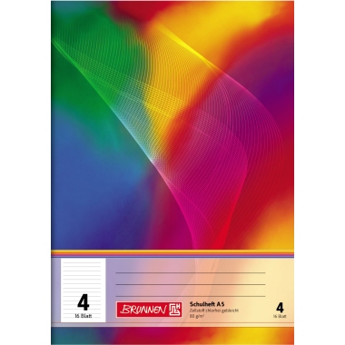 BRUNNEN Schulheft 104590402 DIN A5 16Blatt liniert