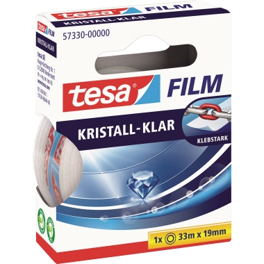 tesa Klebefilm tesafilm kristall- klar 57330-00000 transparent 19mmx33m