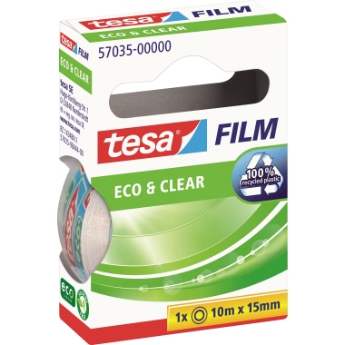 tesa Klebefilm tesafilm Eco&Clear 57035-00000 transparent 15mmx10m