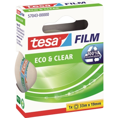 tesa Klebefilm tesafilm Eco&Clear 57043-00000 transparent 19mmx33m
