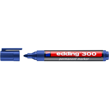 edding Permanentmarker 300 Strichbreite 1,5-3mm Rundspitze nachfüllbar blau