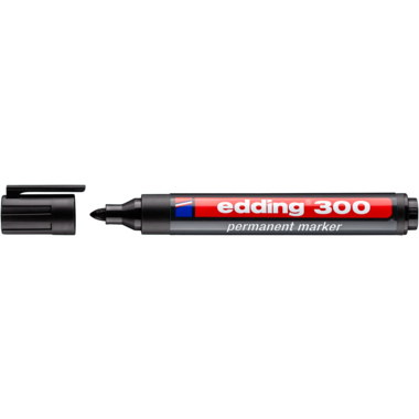 edding Permanentmarker 300 Strichbreite 1,5-3mm Rundspitze nachfüllbar schwarz