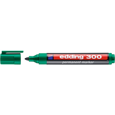 edding Permanentmarker 300 Strichbreite 1,5-3mm Rundspitze nachfüllbar grün