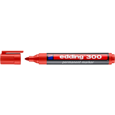 edding Permanentmarker 300 Strichbreite 1,5-3mm Rundspitze nachfüllbar rot