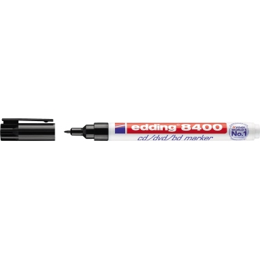 edding CD/DVD-Marker 8400 4-8400001 0,5-1mm Rundspitze schwarz