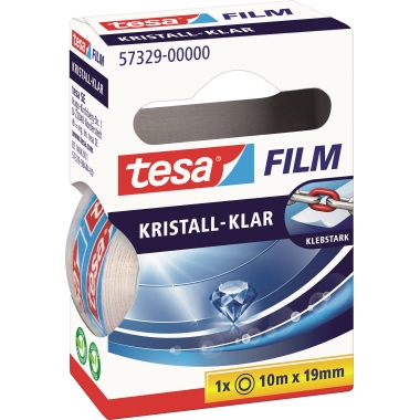 tesa Klebefilm tesafilm kristall- klar 57329-00000 transparent 19mmx10m