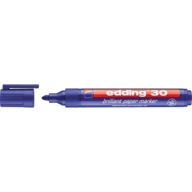 edding Pigmentmarker 30 4-30003 1,5-3mm Rundspitze blau