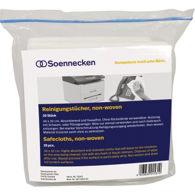 Soennecken Reinigungstuch 71645 trocken 34x32cm 25 Stück