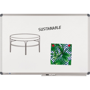 Legamaster Whiteboard Universal 7-102256 90x180cm Alurahmen