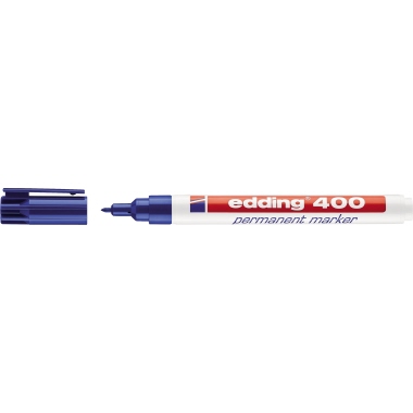 edding Permanentmarker 400 4-400003 1mm nachfüllbar Rundspitze blau