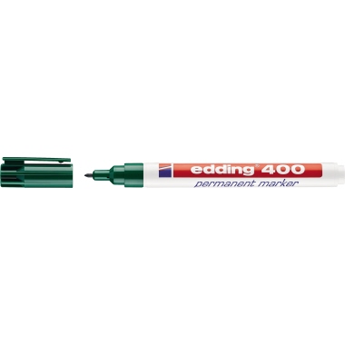 edding Permanentmarker 400 4-400004 1mm nachfüllbar Rundspitze grün