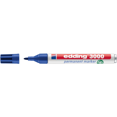 edding Permanentmarker 3000 4-3000003 1,5-3mm Rundspitze blau
