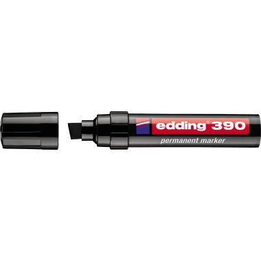 edding Permanentmarker 390 4-390001 4-12mm Keilspitze nachfüllbar schwarz