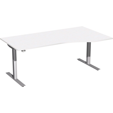 Geramöbel Elektro-Hubtisch rechts S-08F1811-WS ws/si