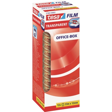 tesa Klebefilm tesafilm 57402-00002 12mmx33m transparent 12 Stück