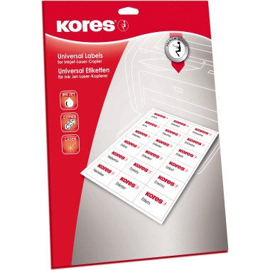 Kores Etikett L19061.25 192x61mm opak 100 Stück