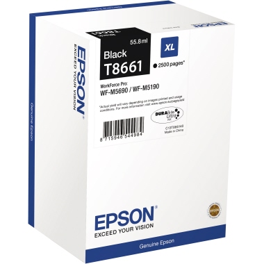 Epson Tintenpatrone C13T866140 55ml 2.500Seiten schwarz