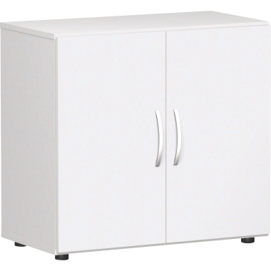 Geramöbel Flügeltürenschrank S-382100-WW 2OH 80cm weiß