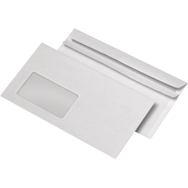 MAILmedia Briefumschlag 30005434 RC 125x235mm mit Fenster selbstklebend grau 1000 Stück