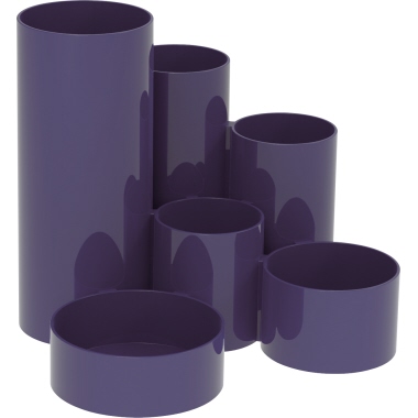 MAUL Stifteköcher MAULdeskbox 4115537 rund 6Fächer Kunststoff bl