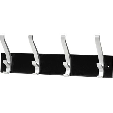 UNILUX Wandgarderobe Cypres 100340805 4Haken schwarz