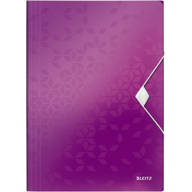 Leitz Eckspannermappe WOW 45990062 DIN A4 3Klappen violett