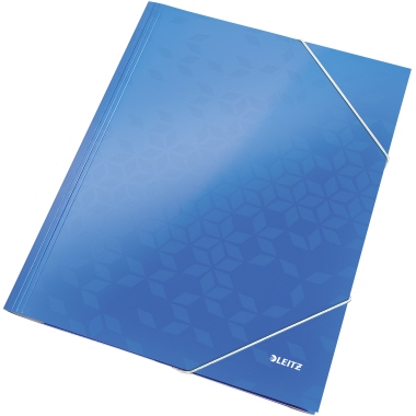 Leitz Eckspanner WOW 39820036 DIN A4 250Bl. Karton blau