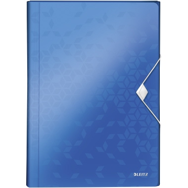 Leitz Fächermappe WOW 45890036 DIN A4 6Fächer PP blau
