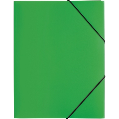 PAGNA Gummizugmappe 21613-05 DIN A4 PP 3Klappen grün