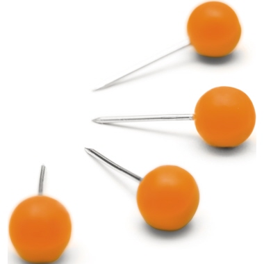Nobo Pinnwandnadel 1905329 orange 100 Stück