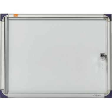 Nobo Schaukasten 1901798 51x37x2,2cm 2xDIN A4 Aluminium weiß