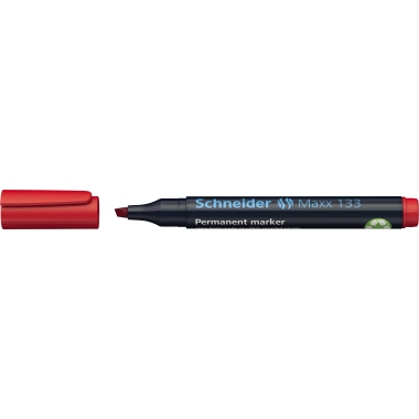 Schneider Permanentmarker Maxx 133 113302 1+4mm Keilspitze rot