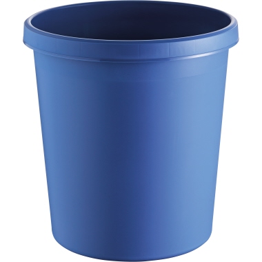 helit Papierkorb H6105834 18l rund Kunststoff blau