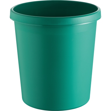 helit Papierkorb H6105852 18l rund Kunststoff grün