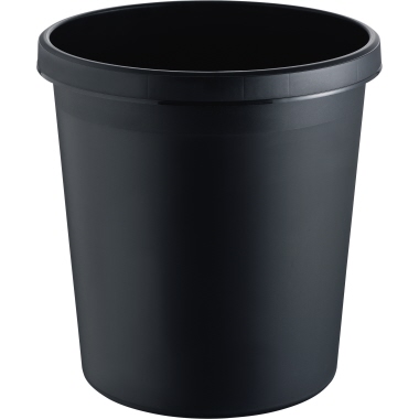 helit Papierkorb H6106195 35x40,5cm 30l rund Polyethylen schwarz