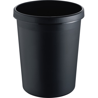 helit Papierkorb H6106295 39x48cm 45l rund Polyethylen schwarz
