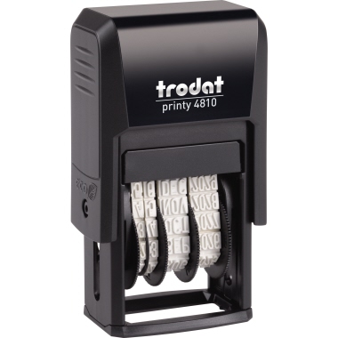 trodat Printy Dater 4810 70381 Datumstempel 20x3,8mm grau/schwarz