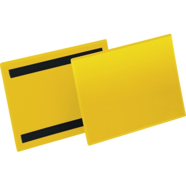DURABLE Kennzeichnungstasche 174304 A5 quer magn. gelb 50 Stück