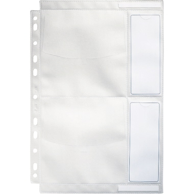 Leitz CD-Hülle 62430003 für 4CDs glaklar