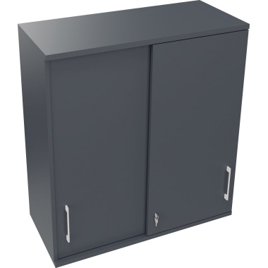 Aufsatz Schiebetürenschrank 3OH B1000xT442xH1088mm Lavagrau